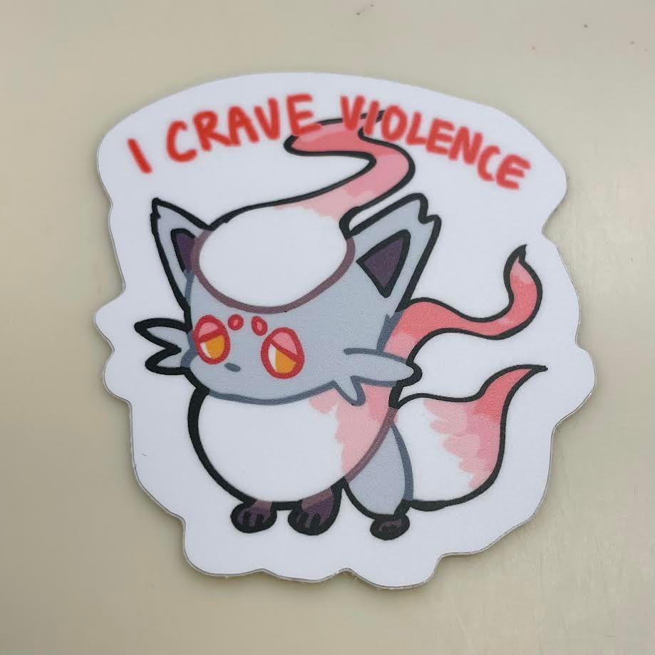 Pokemon Sticker, Zorua