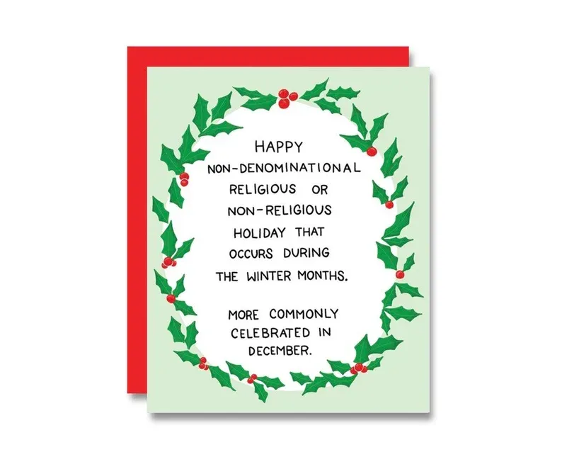 Non-Denominational Holiday Card