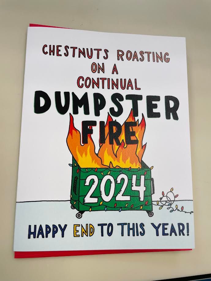 2024 Dumpster Fire Holiday Card