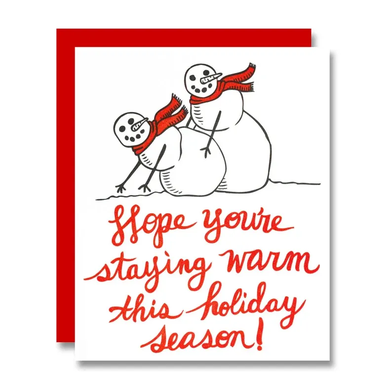 Staying Warm Holiday Card
