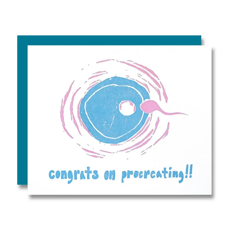 Congrats on Procreating Card