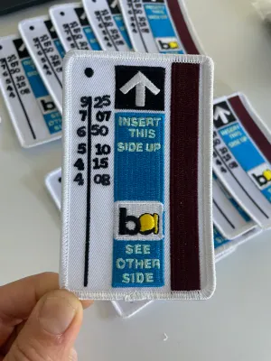 BART Ticket Iron on Patch
