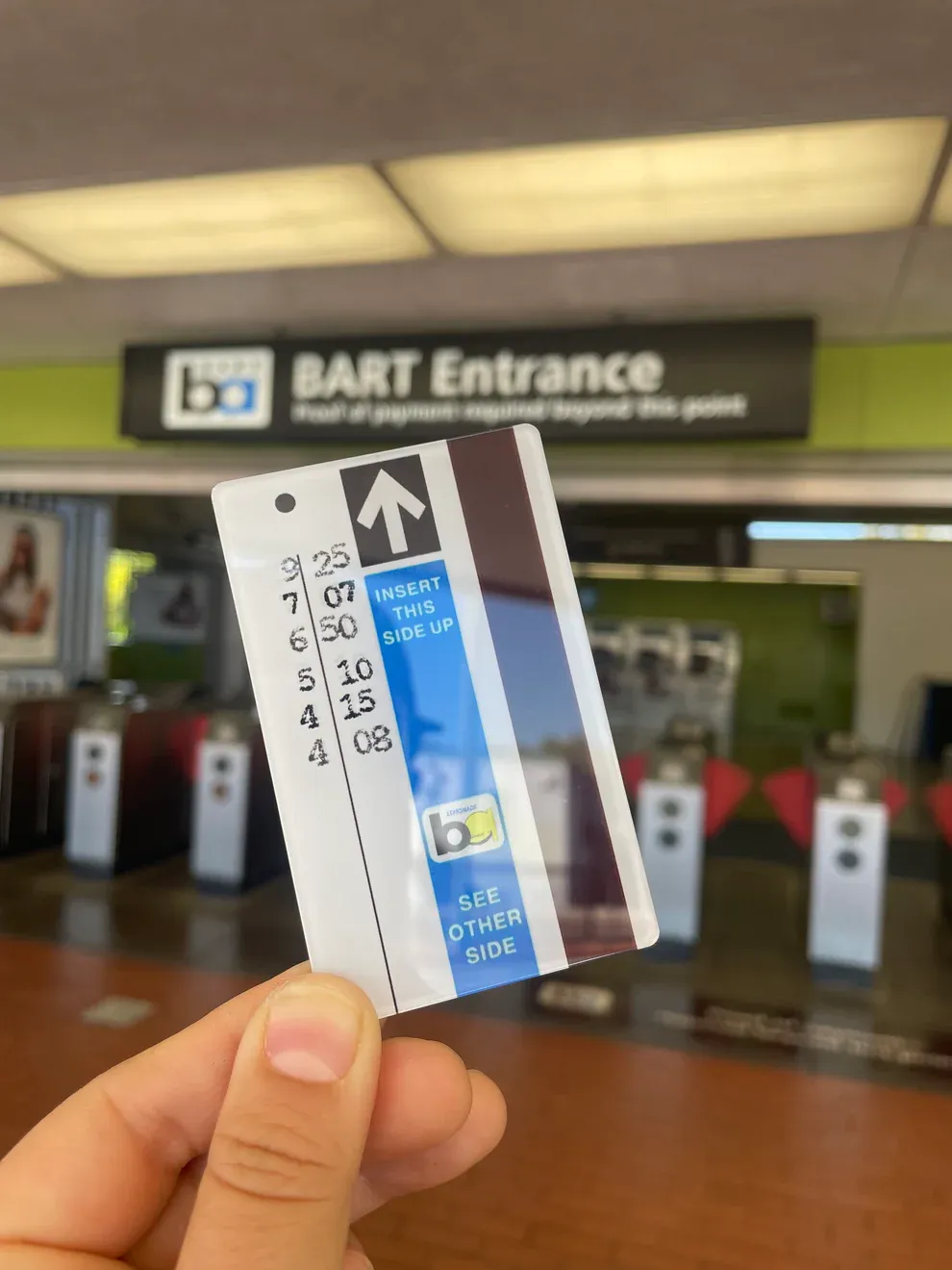 BART Ticket Magnet