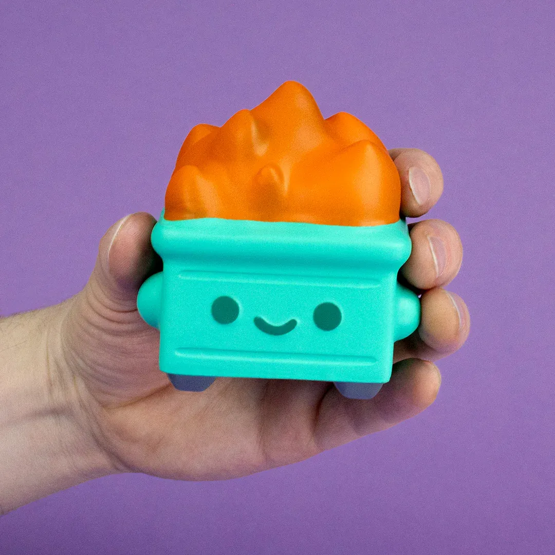 Dumpster Fire Stress Squishy (by 100% Soft)