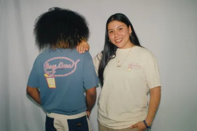 Bay Area Krazy Straw Tee - Cream