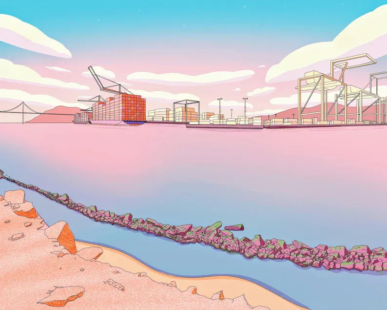 Alameda Bay Art Print 8x10