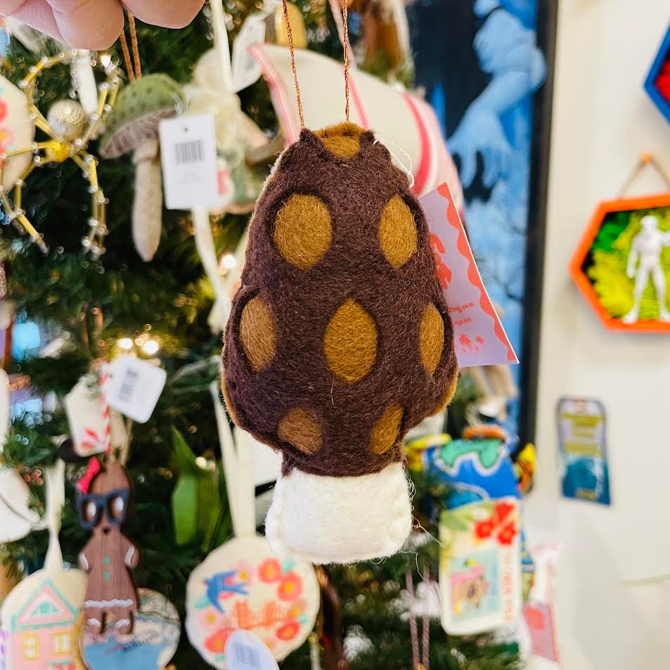 Morel Mushroom Ornament