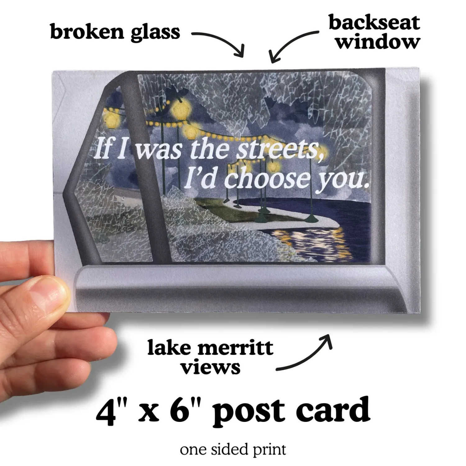 If I was the Streets - Lake Merritt Postcard