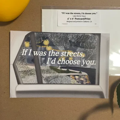 If I was the Streets - Lake Merritt Postcard