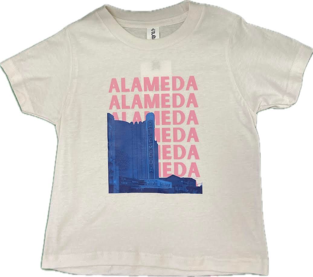 Alameda Theatre Youth Tee, Vintage White