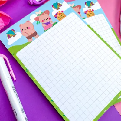 Spring Baby bears Notepad