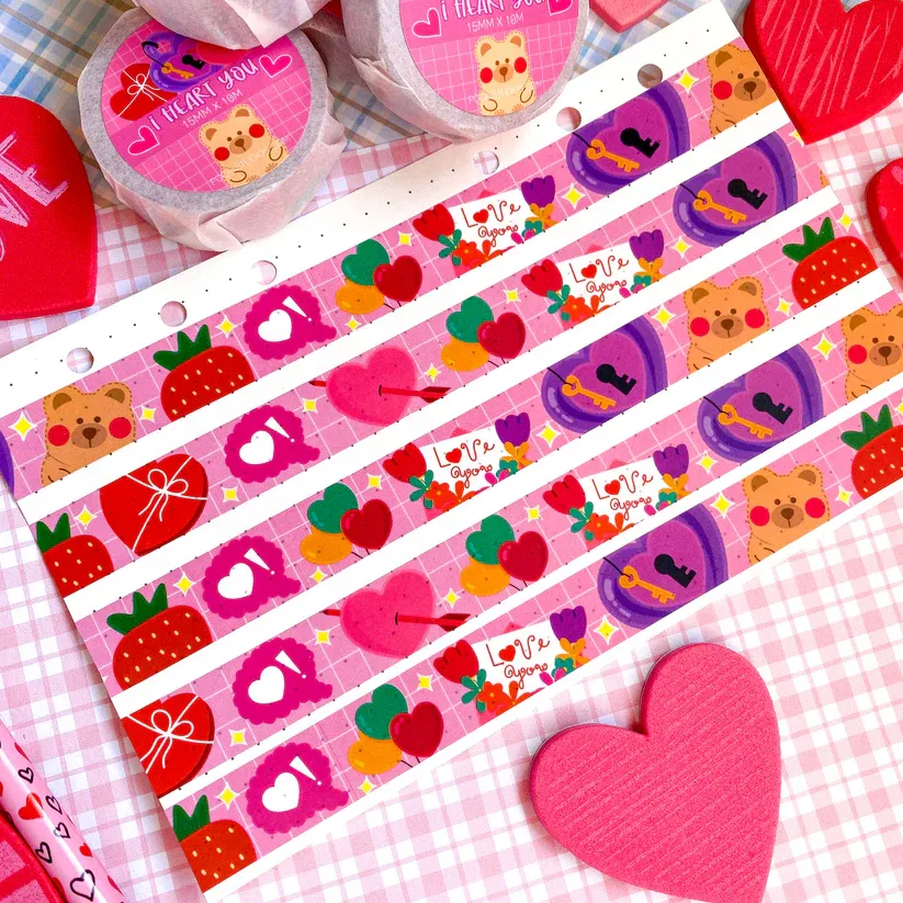 V-Day Pink Deco Washi Tape