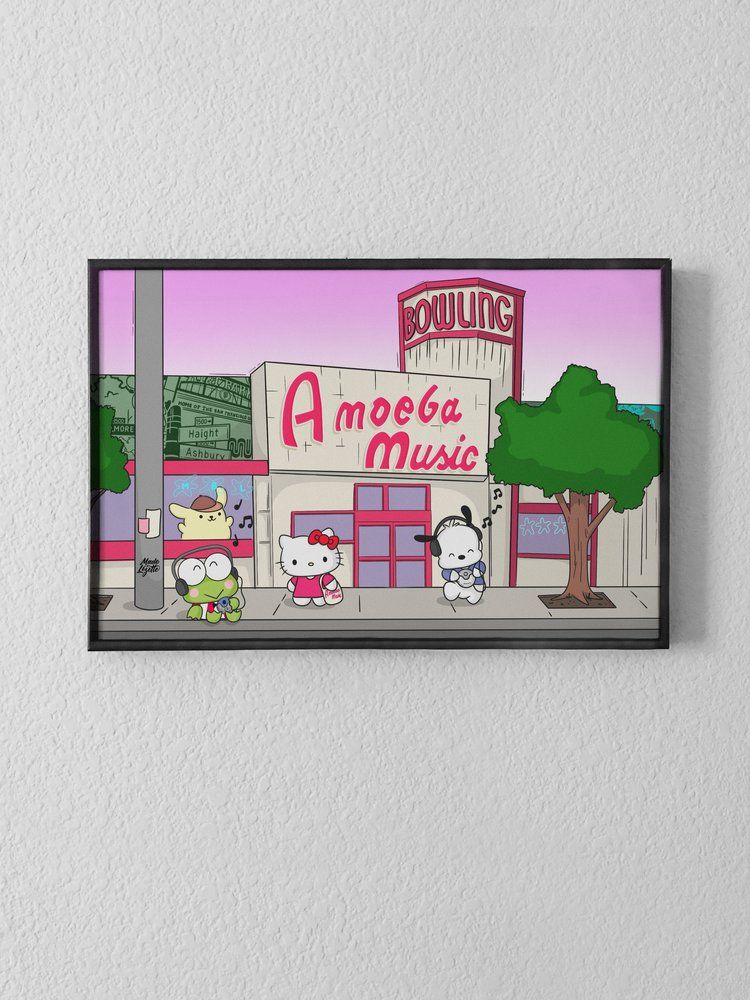 Sanrio x Amoeba Music 8.5 x 11 Print