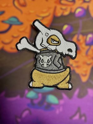 Cubone Skull Biker Gang Patch  (by Pewter City Trading Co.)