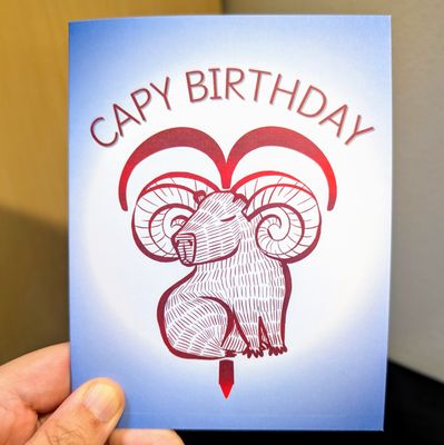 Capybara Zodiac Greeting Cards