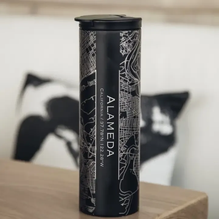 Alameda CA Map Tumbler (by Jace.design)