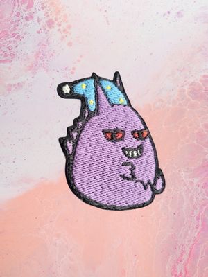 Sleepy Gengar Iron-On Patch