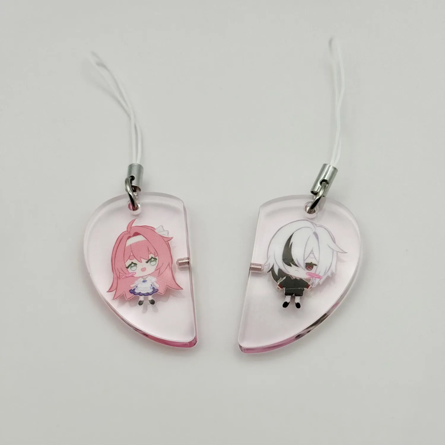 Genshin Impact Clervie &amp; Arlecchino Magnetic Charm Set