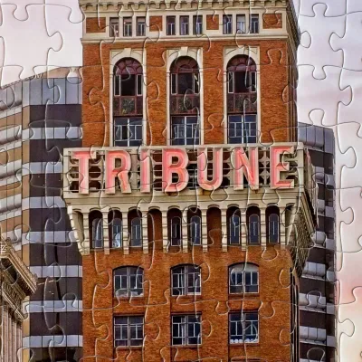 Tribune Tower Puzzle (by Oakland Puzzle Company)