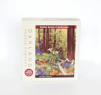 Golden Beams in Redwoods Puzzle (by Oakland Puzzle Company)
