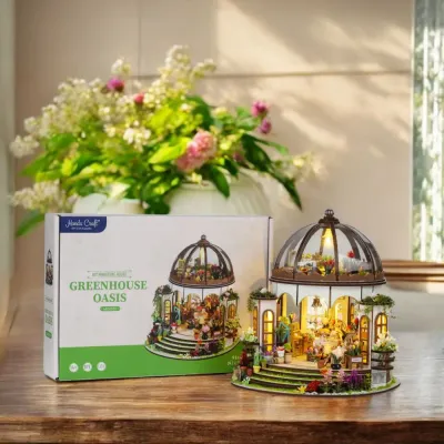 DIY Miniature House Kit (by Hands Craft) - Greenhouse Oasis