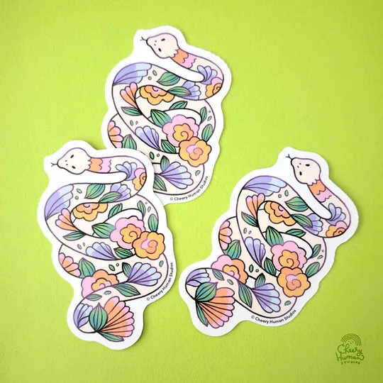 Sticker, Slithery Snake - Year of the Snake Sticker, Slithery Snake - Year of the Snake