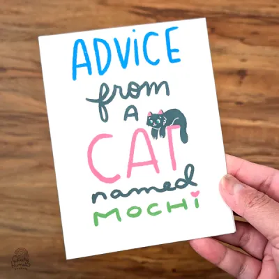 Zine, Advice from a Cat Named Mochi