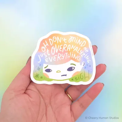 Sticker, Hair Emotions 2 - Overanalyzing
