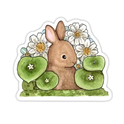 Spring Bunny Sticker