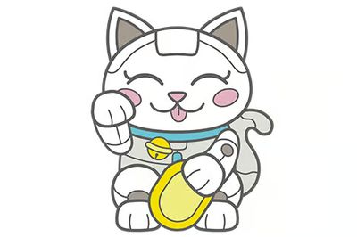 Cyber Pet Quest - Mecha Neko Enamel Pin Cyber Pet Quest - Mecha Neko Enamel Pin