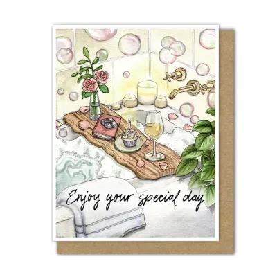 Birthday Bubble Bath Card Birthday Bubble Bath Card