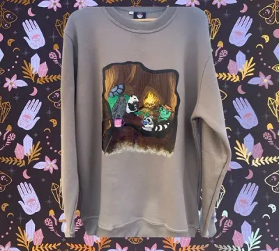 Caffeinated Critters Crewneck Sweater Caffeinated Critters Crewneck Sweater