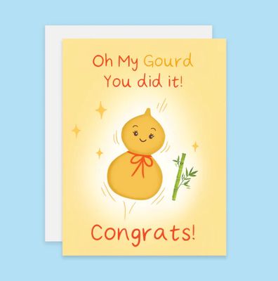 Gourd Congrats Card Gourd Congrats Card