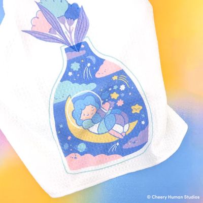 Kitchen/Tea Towel, Celestial Nap Kitchen/Tea Towel, Celestial Nap