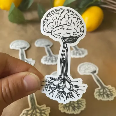 Brain Roots Sticker Brain Roots Sticker