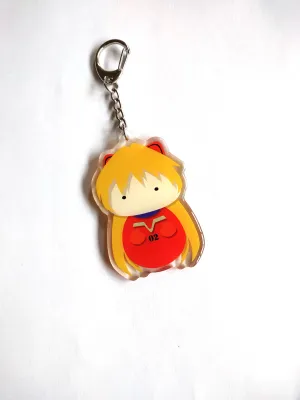 SALE - Keychain - Evangelion, Asuka