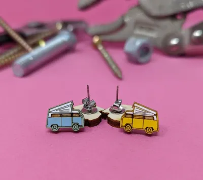 Camper Van Earrings