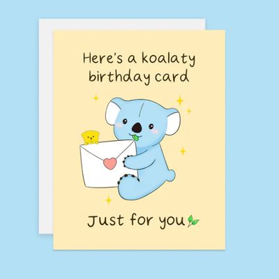 Koalaty Birthday Card