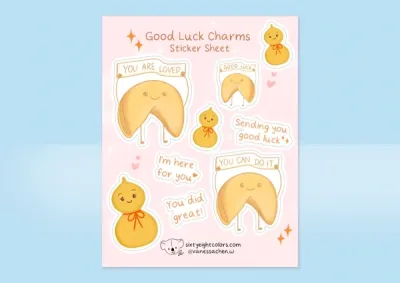 Good Luck Charms Sticker Sheet Good Luck Charms Sticker Sheet