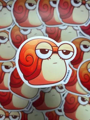 Sticker - Potato Fighters - Red Snail Sticker - Potato Fighters - Red Snail