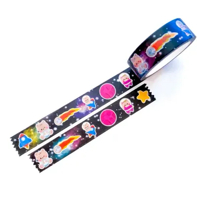 Space &amp; Planets Bears Washi Tape