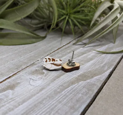 T-Rex Skull Earrings T-Rex Skull Earrings