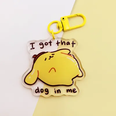 Keychain, Pompompurin Got that Dog In Me 