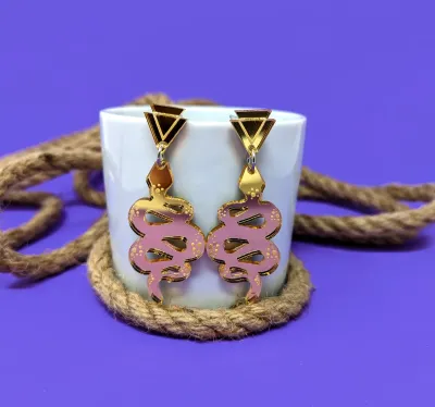 Dangle Snake Earrings