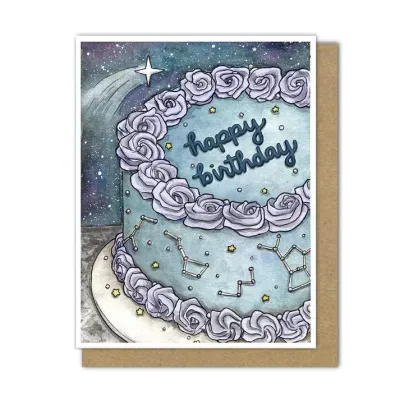 Celestical Birthday Cake Card