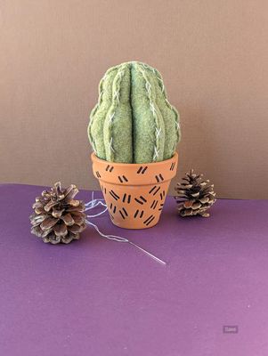 Green Cactus Decor