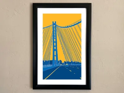 Bay Bridge Poster, 8x10