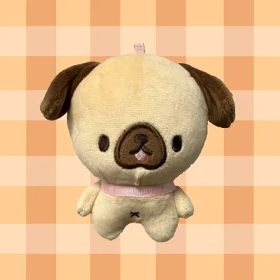 Pug Plush Keychain (squeaker inside the head!) Pug Plush Keychain (squeaker inside the head!)