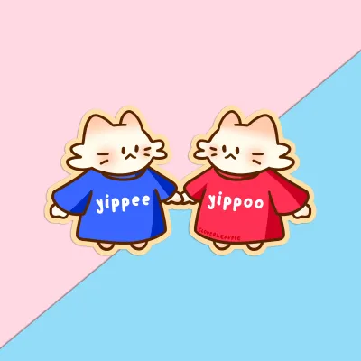 Sticker, Yippee Yippoo Sticker, Yippee Yippoo