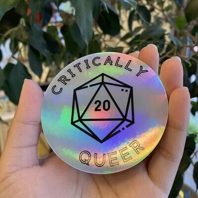 Sticker, Critically Queer Holographic